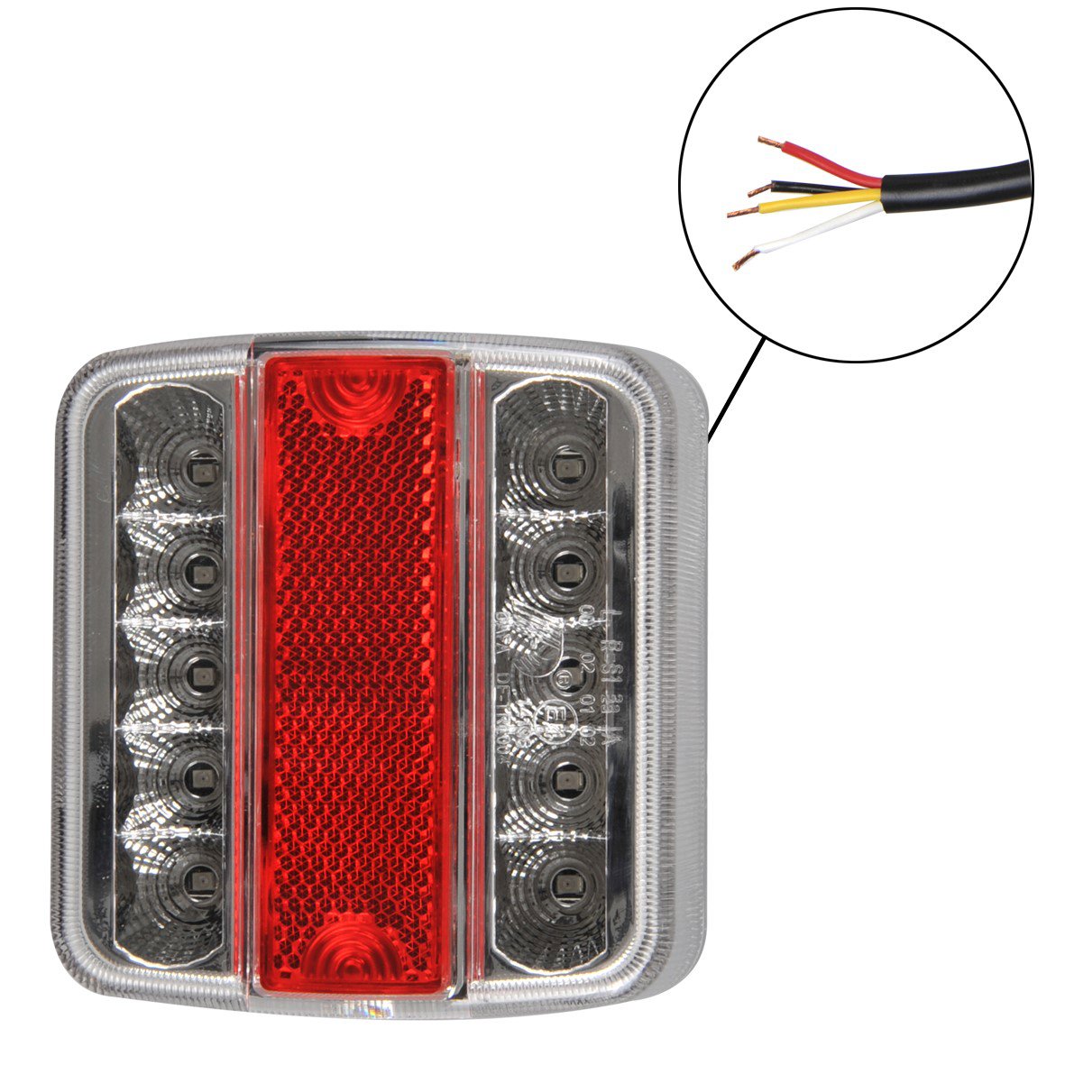 ACHTERLICHT 4 FUNCTIES 98X105MM 14LED