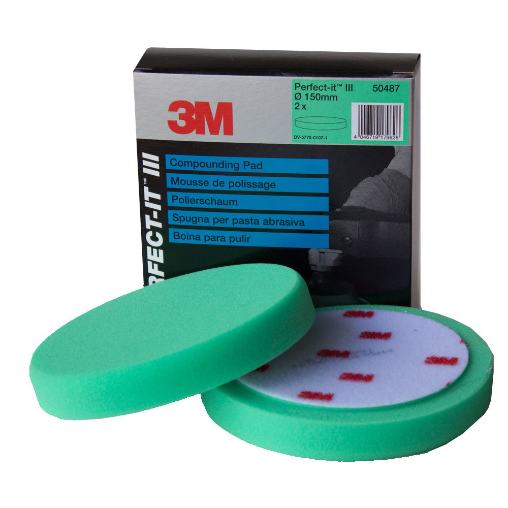 3M PERFECT-IT FOAM POETS PAD GROEN 150MM