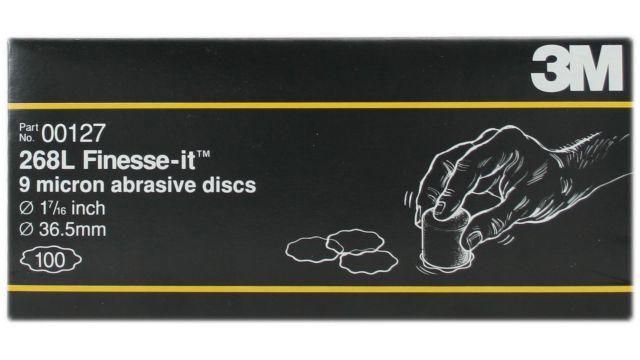3M FINESSE-IT MICROFINISHING FILM SCHUURSCHIJF 268L PSA Ø 36MM 9µ