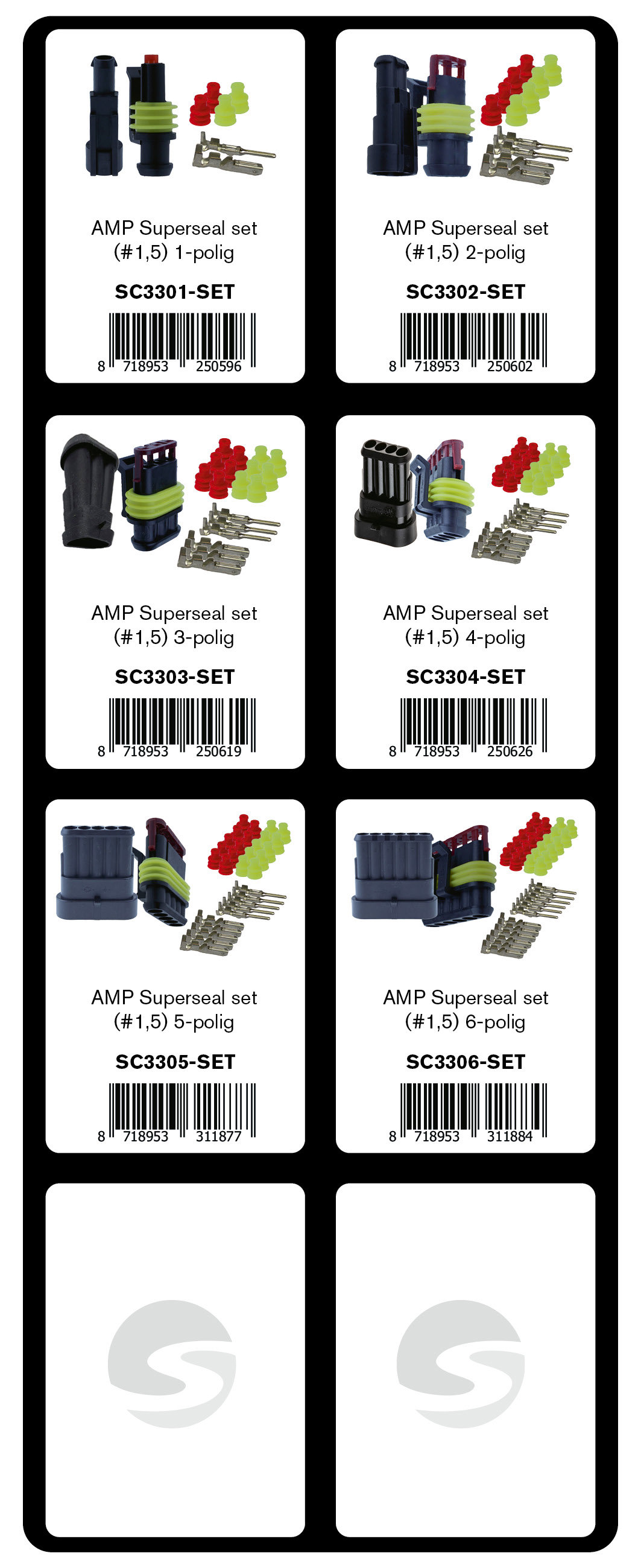 GEVULDE INLAY BUNKER AMP SUPERSEAL SETS
