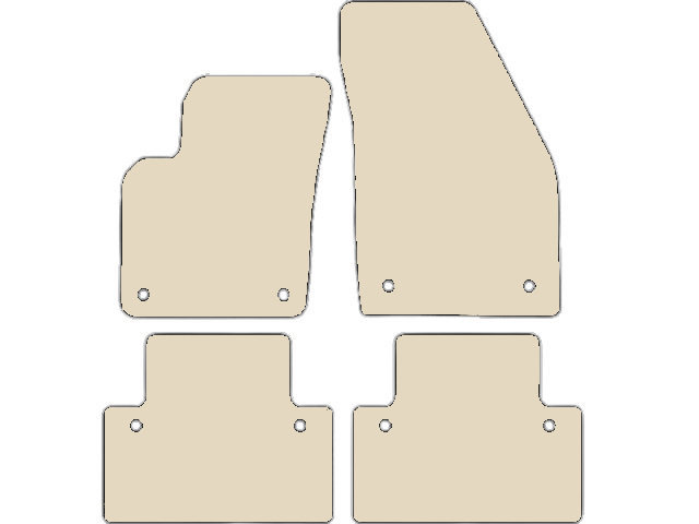 MATTENSET VELOURS (BEIGE) VOLVO S-V50 2005-