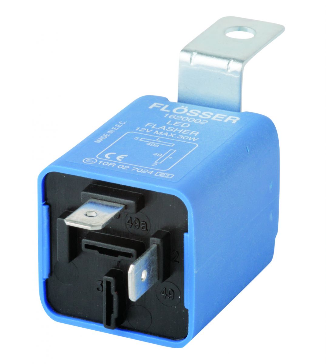 KNIPPERLICHT RELAIS 12V MAX 30W LED 2-POLIG