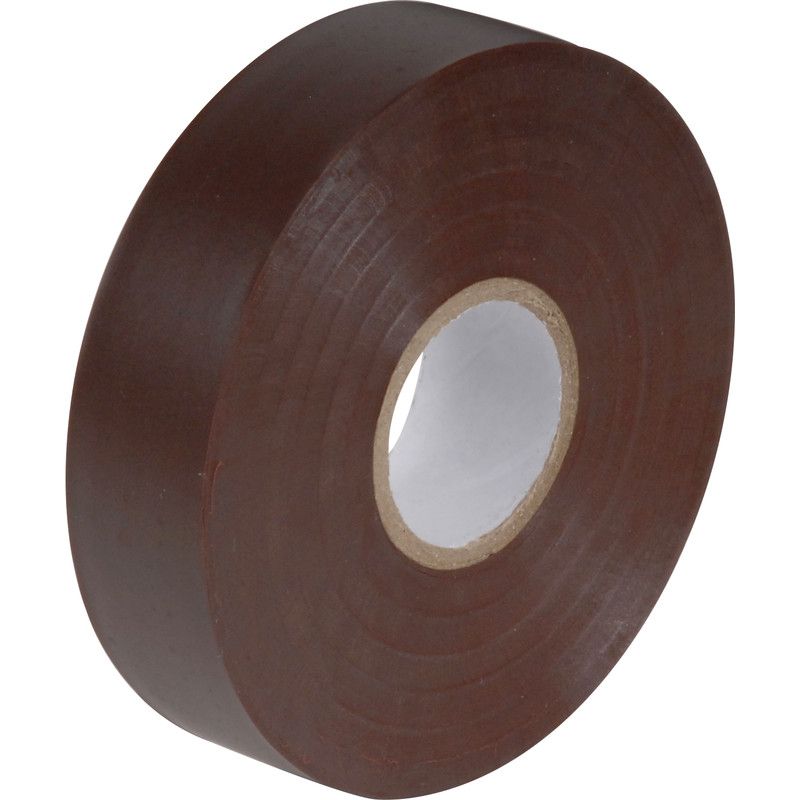 ISOLATIETAPE PVC BRUIN 10METER 19MM
