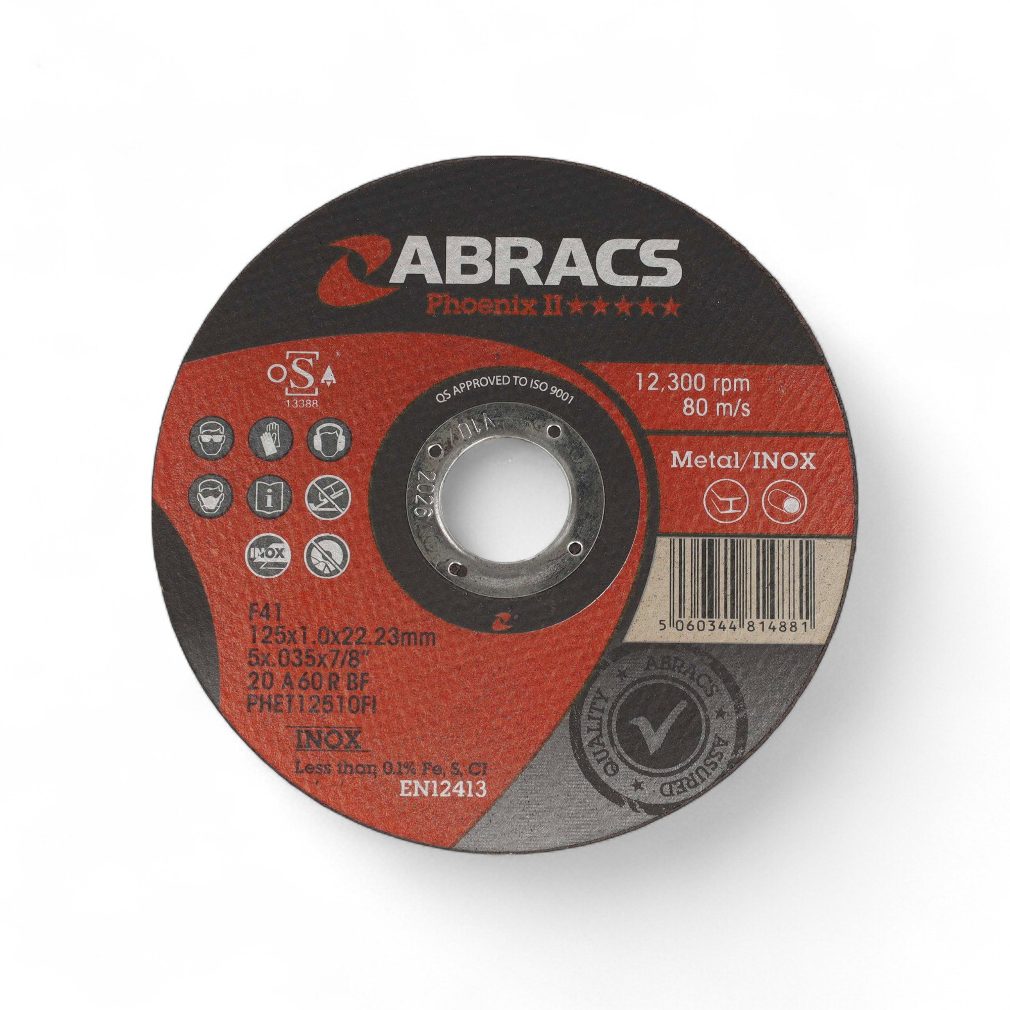 ABRACS 125 MM X 1,0 MM X 22 MM PHOENIX EXTRA DUN (BLIK)