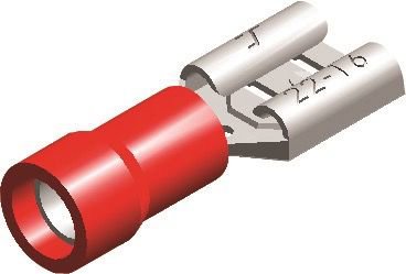 PVC KABELSCHOEN 741 VROUW ROOD 4,8X0,8