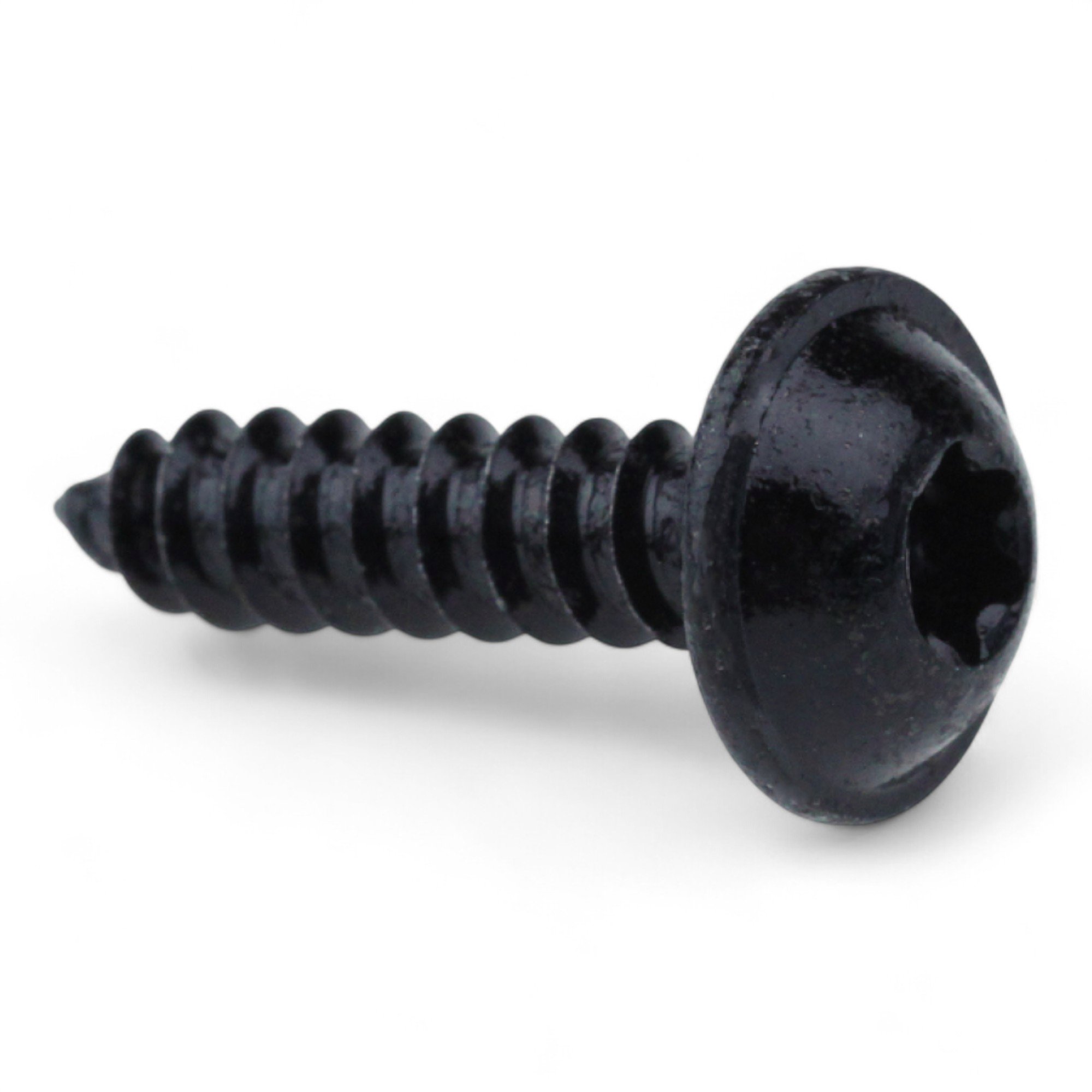 Plaatschroef + kraag zwart torx