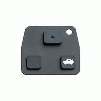 AUTOSLEUTEL TOYOTA -LEGE BEHUIZING- 3 KNOPS INLEG