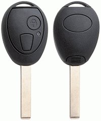 AUTOSLEUTEL MINI -LEGE BEHUIZING- INCLUSIEF 2 BUTTONS