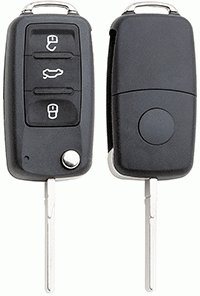 AUTOSLEUTEL VAG -LEGE BEHUIZING- INCLUSIEF 3 BUTTONS