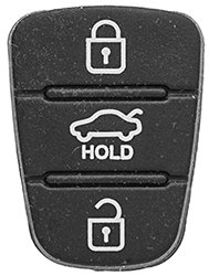 RUBBER PAD VOOR LEGE BEHUIZING 3 KNOPJES