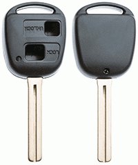 AUTOSLEUTEL TOYOTA -LEGE BEHUIZING- EXCLUSIEF 2 BUTTONS
