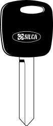 SILCA TRANSPONDERSLEUTEL Z/CHIP MET DOP
