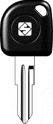 SILCA TRANSPONDERSLEUTEL Z/CHIP MET DOP