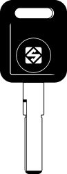 SILCA TRANSPONDERSLEUTEL Z/CHIP MET DOP