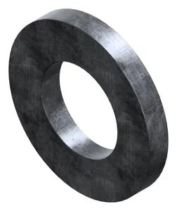 SLUITRING DIN125A ZWART VERZINKT M4