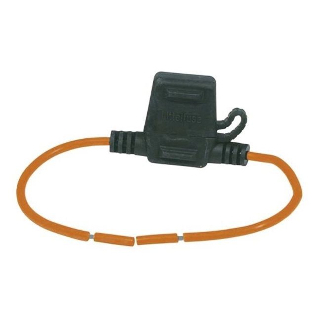 ZEKERINGHOUDER NORM/ATO MET KAP ORANJE DRAAD 3,0MM2