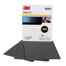 3M WETORDRY SCHUURVEL 734, 230 MM X 280 MM, P1200, 500 ST