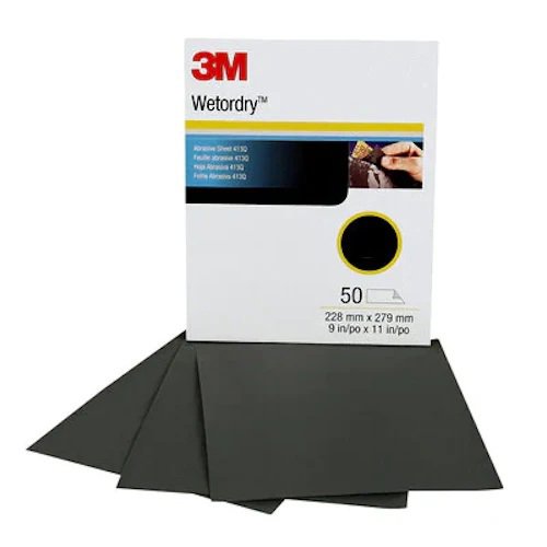 3M WETORDRY SCHUURVEL 734, 230 MM X 280 MM, P240, 500 ST