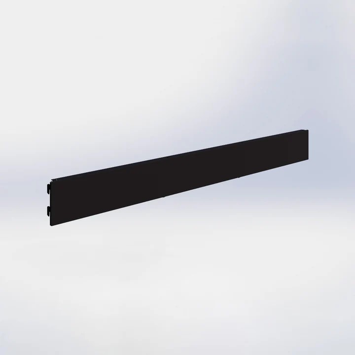 ACHTERWAND GLAD - 10X100CM - ZWART (1ST)