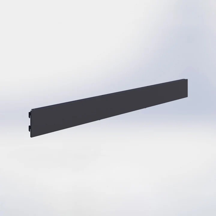 ACHTERWAND GLAD - 10X100CM - ANTRACIET (1ST)