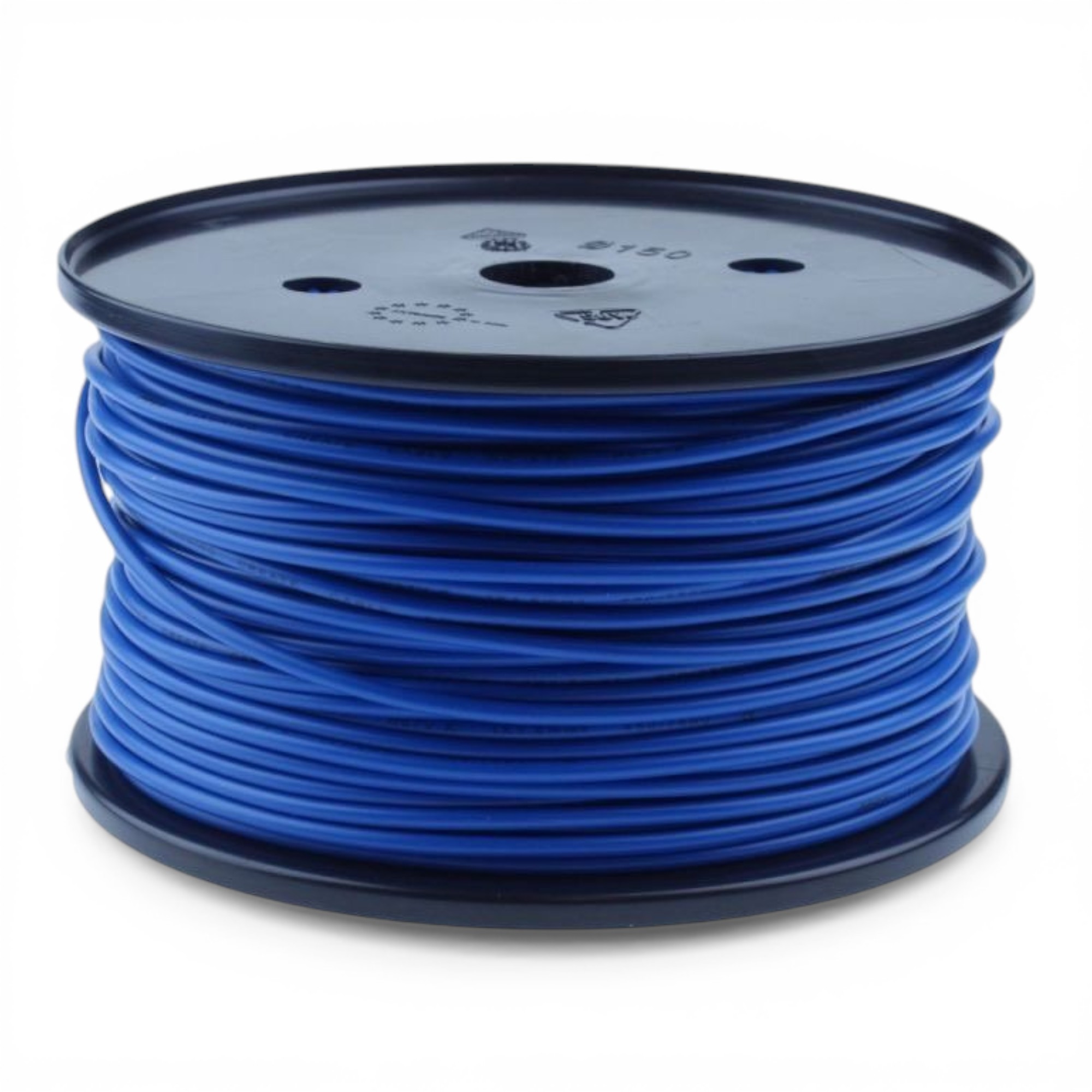ENKELADERIGE KABEL PVC 0,22MM² BLAUW (1M-100/ROL)