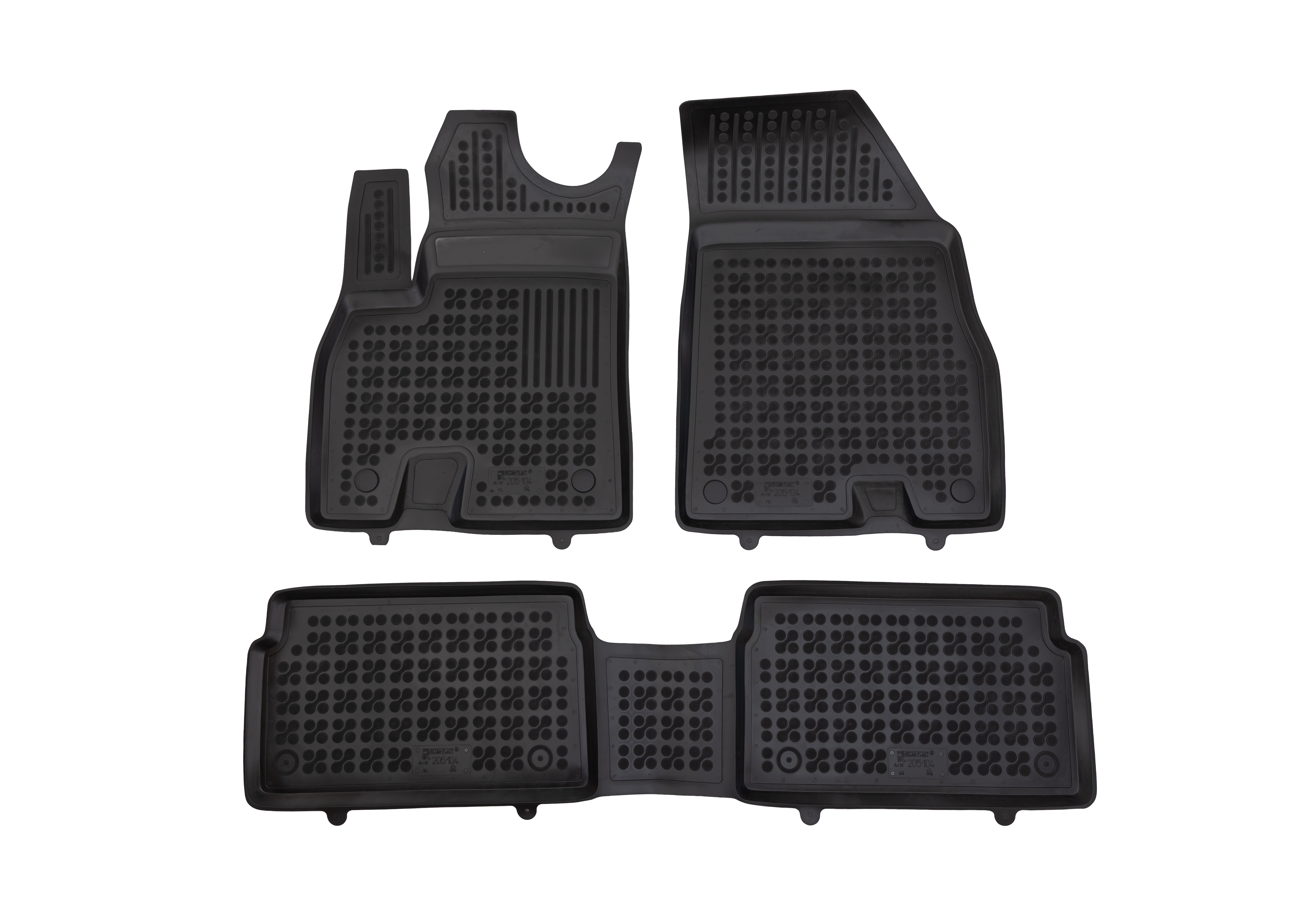 RUBBEREN VLOERMAT MERCEDES EQA H243, 2X4 (FWD) 2021 -