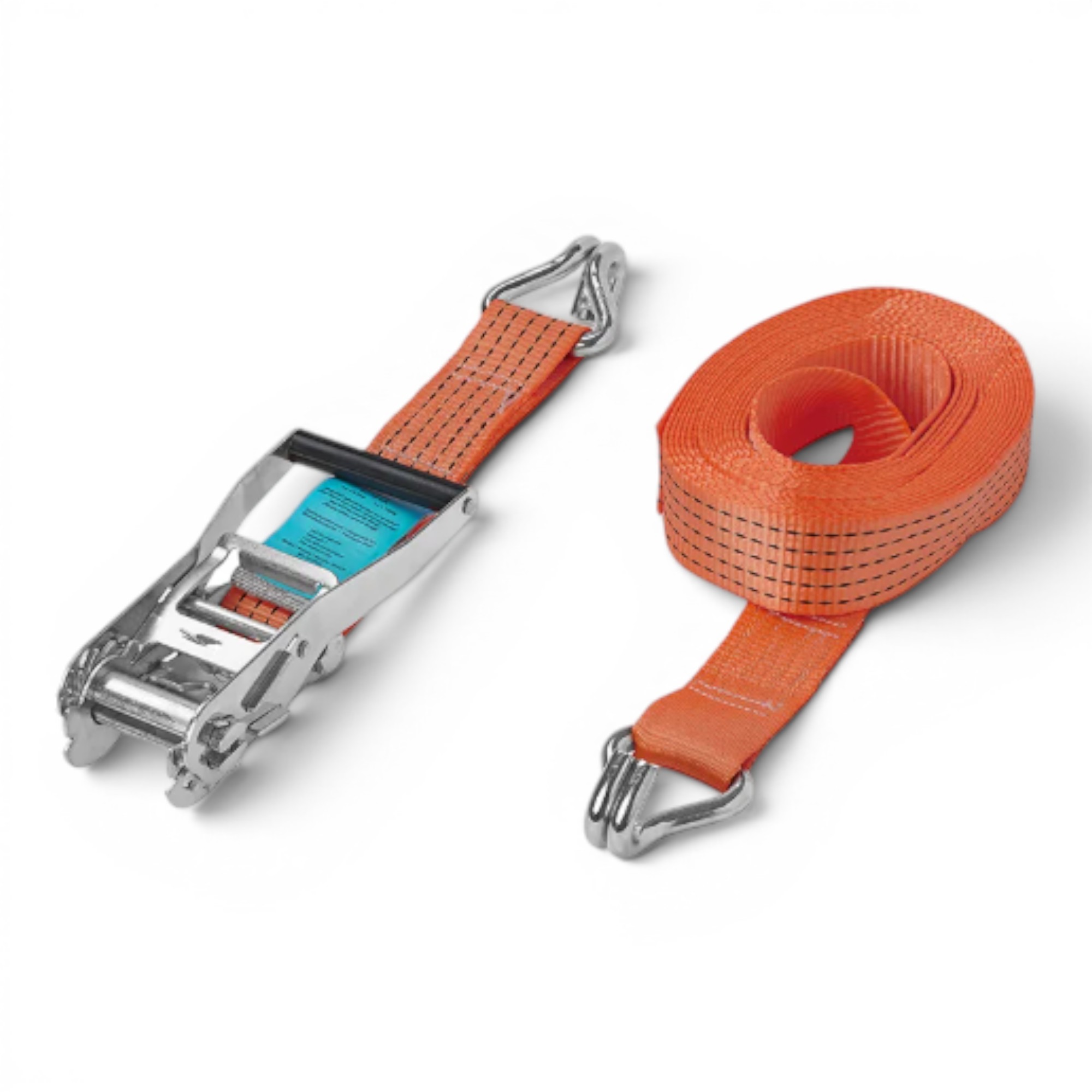 SPANBAND MET RATEL + 2 HAKEN 8 METER 5000KG