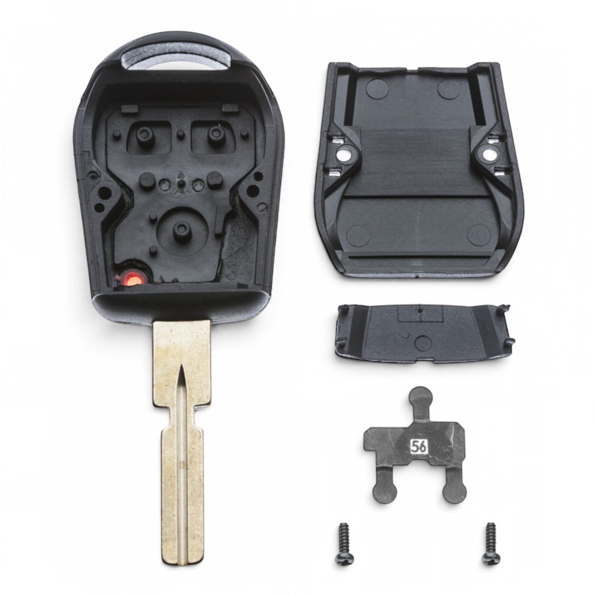 AUTOSLEUTEL BMW -LEGE BEHUIZING- INCLUSIEF 3 BUTTONS 2