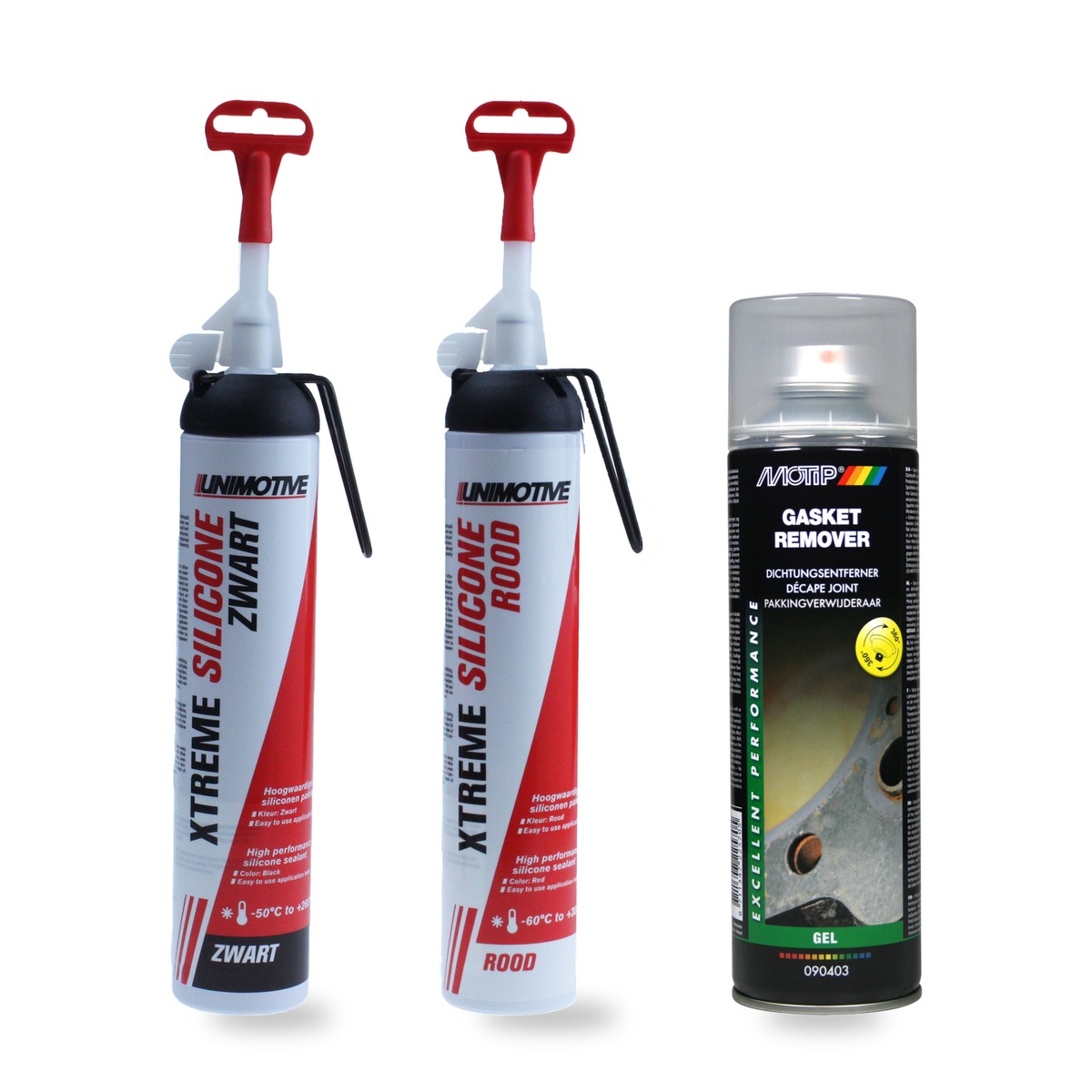 BUNDLE PROMO LIQUID GASKET RED/BLACK+ GASKET REMOVAL