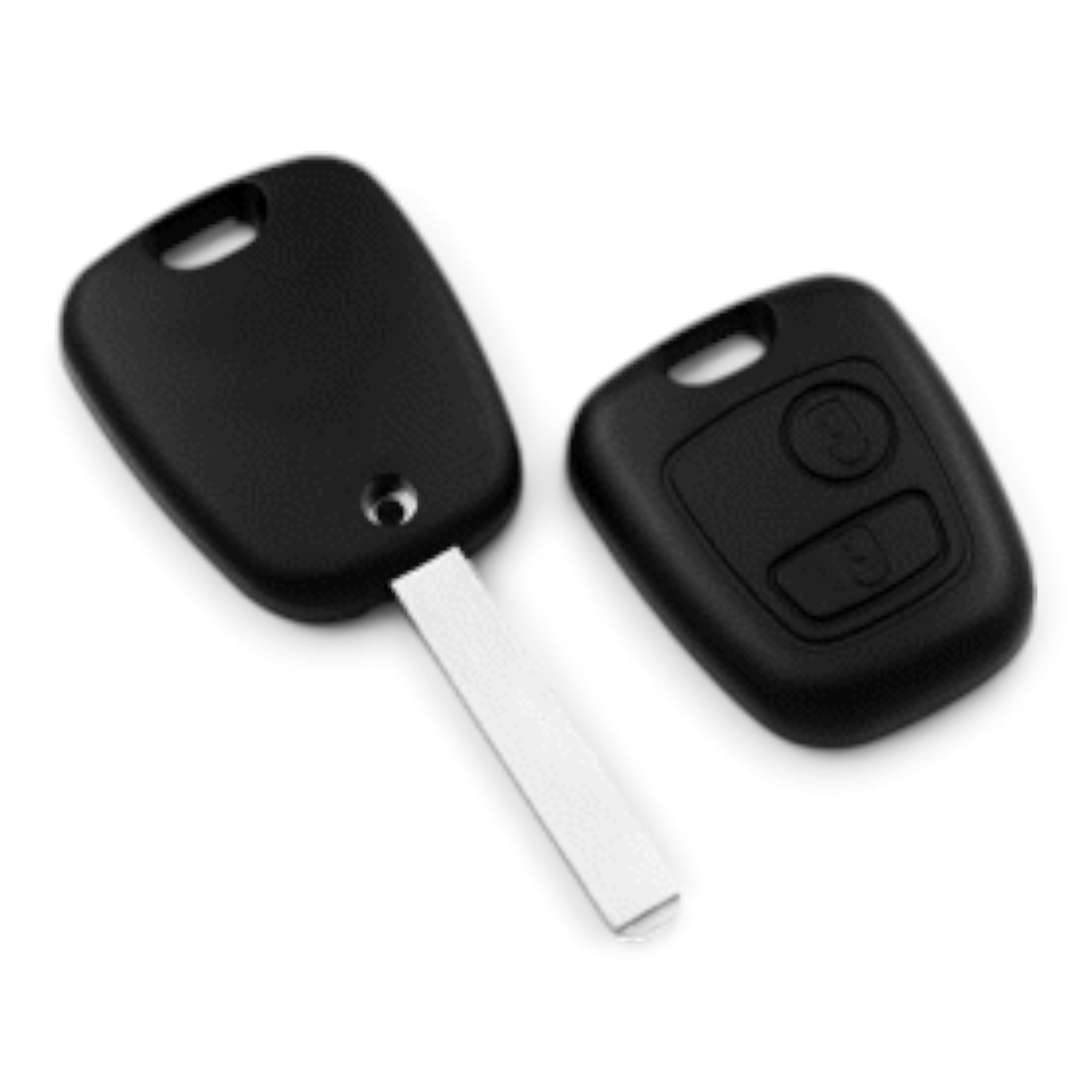 AUTOSLEUTEL PSA -LEGE BEHUIZING- INCLUSIEF 2 BUTTONS